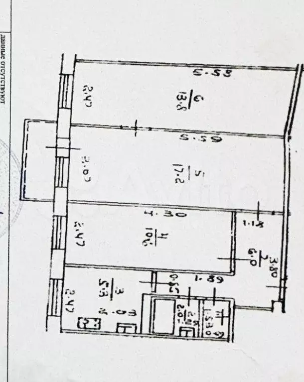 3-к. квартира, 57,7 м, 3/5 эт. - Фото 0