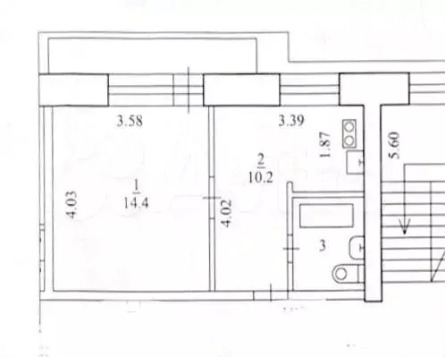 1-к. квартира, 27,8 м, 8/9 эт. - Фото 0