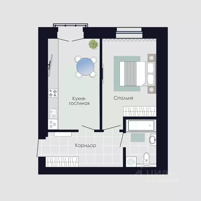 1-к кв. Оренбургская область, Оренбургский район, пос. Пригородный, ... - Фото 1