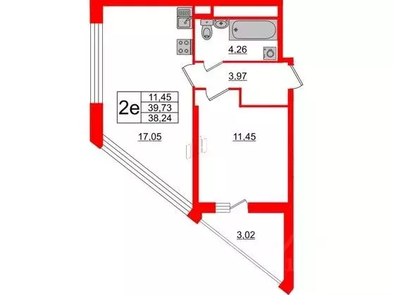 1-к кв. Санкт-Петербург Планерная ул., 91к1 (38.2 м) - Фото 0