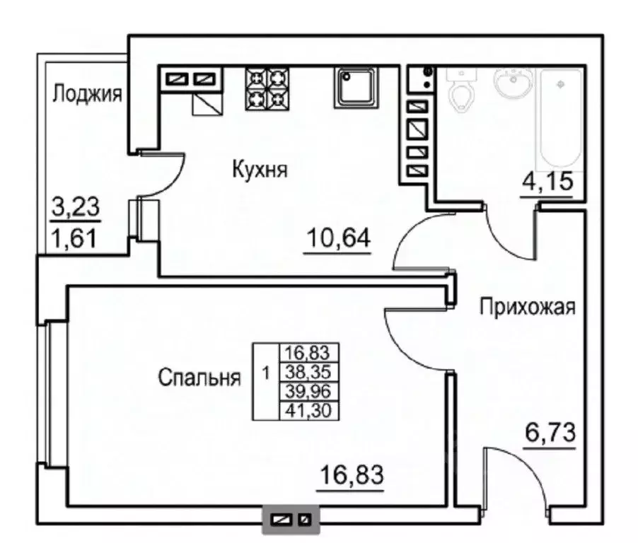 1-к кв. Ростовская область, Батайск ул. Клары Цеткин, 176А (38.6 м) - Фото 1
