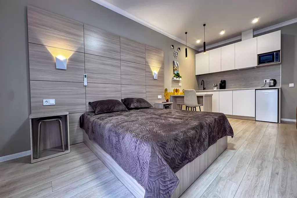 Студия Крым, Феодосия наб. Черноморская, 1К (30.0 м) - Фото 1