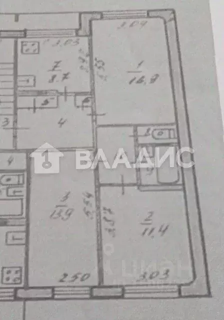 3-к кв. Ярославская область, Рыбинский муниципальный округ, пос. ... - Фото 1