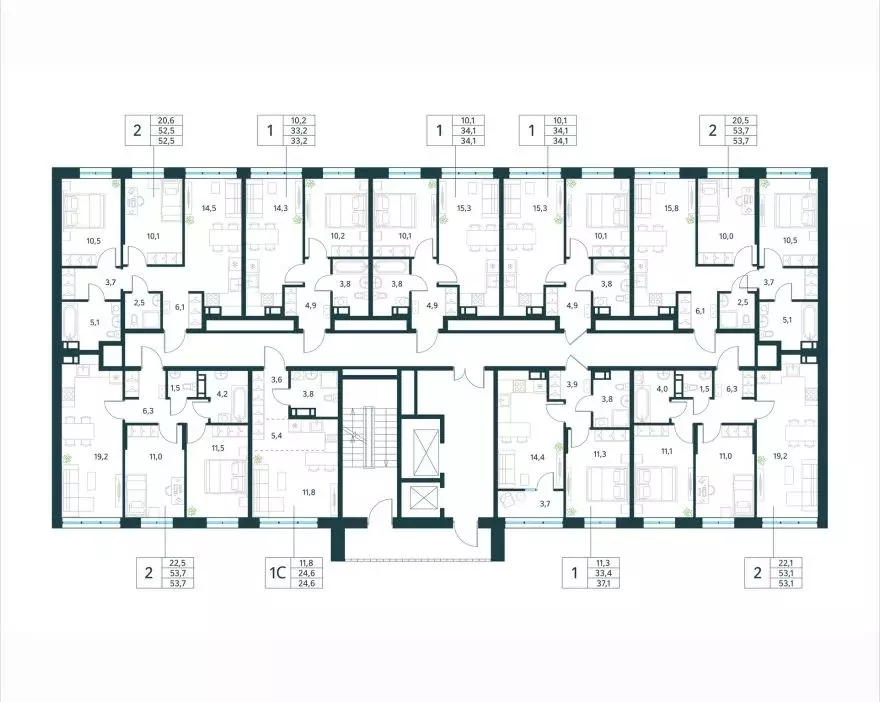 2-к кв. Забайкальский край, Чита Хороший мкр,  (52.5 м) - Фото 2