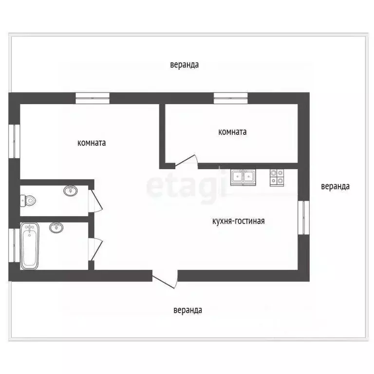 Дом в Орловская область, Орловский район, д. Кондырева ул. Дружбы, 2 ... - Фото 1