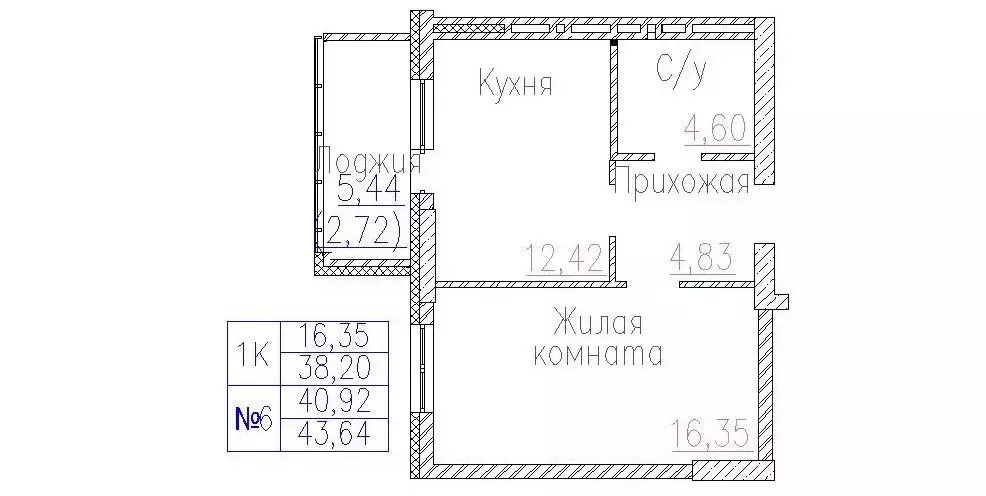 1-к кв. Новосибирская область, Новосибирск Пегас жилой комплекс (43.64 ... - Фото 0