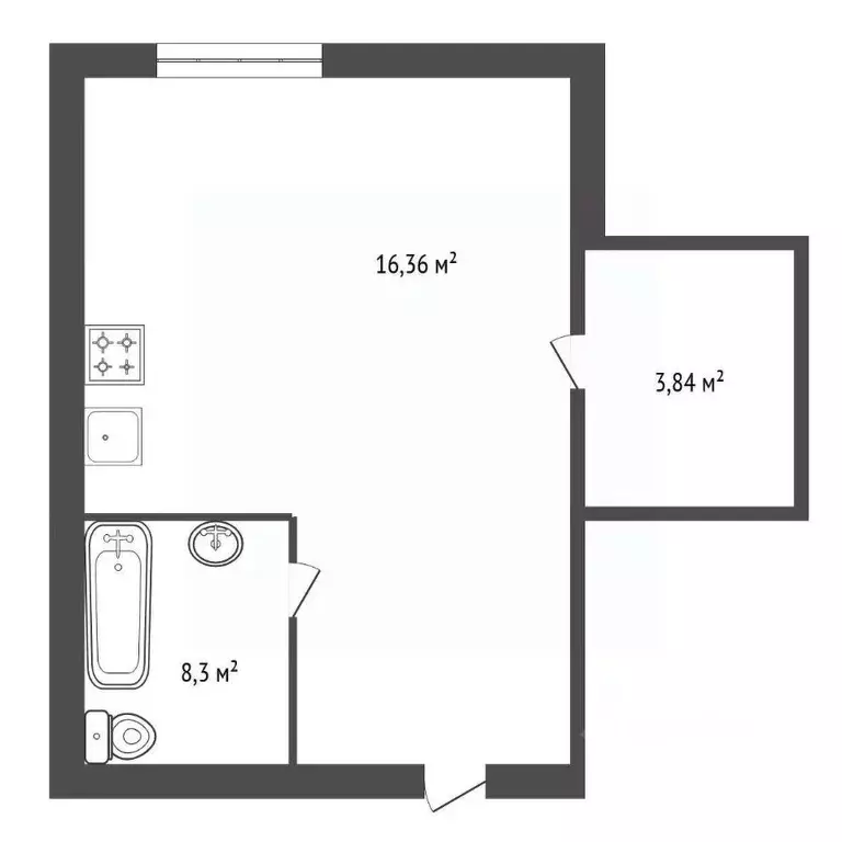 Студия Башкортостан, Уфа ул. Менделеева, 137к3 (22.9 м) - Фото 2