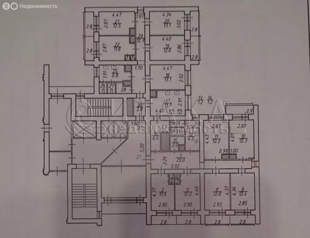 1к в 11-комнатной квартире (12 м) - Фото 1