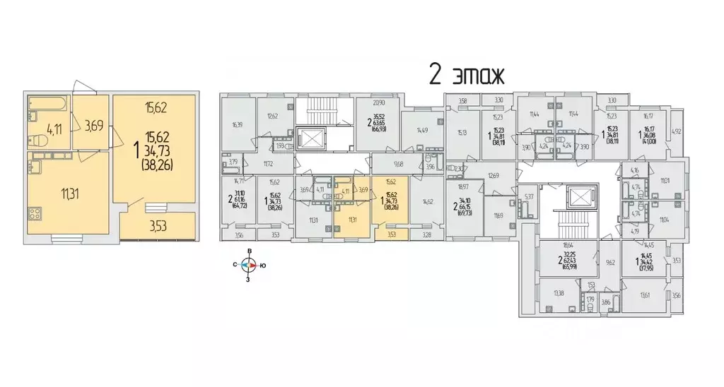 1-к кв. Белгородская область, Белгородский район, Разумное рп ул. ... - Фото 1