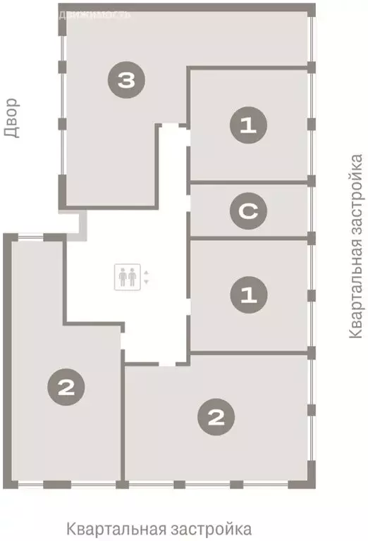 2-комнатная квартира: Тюмень, Мысовская улица, 26к1 (43.6 м) - Фото 1