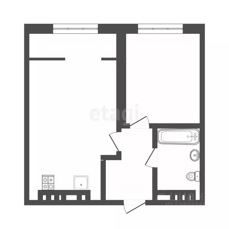 1-к кв. Тюменская область, Тюмень ул. Николая Глебова, 10 (36.6 м) - Фото 2
