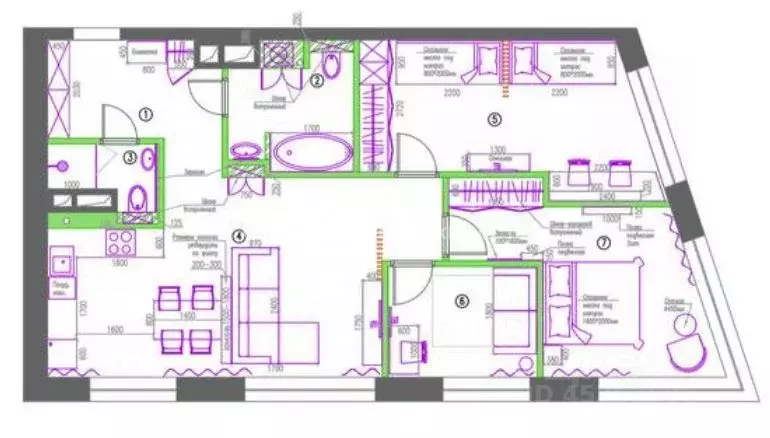 3-к кв. Москва Шелепихинская наб., 34к1 (89.0 м) - Фото 2