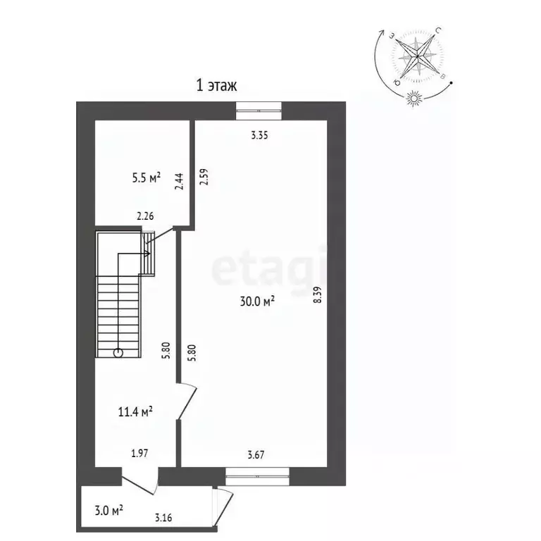 Дом в Ханты-Мансийский АО, Ханты-Мансийск ул. Зырянова, 13 (103 м) - Фото 2