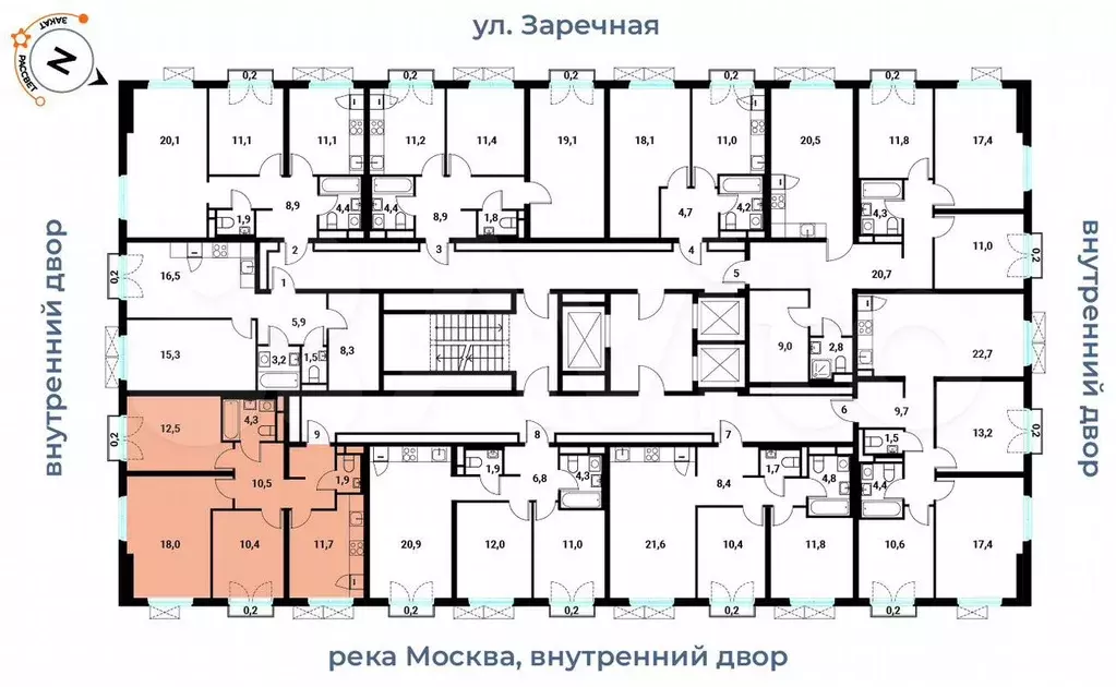 Аукцион: 3-к. квартира, 69,5 м, 20/20 эт. - Фото 0