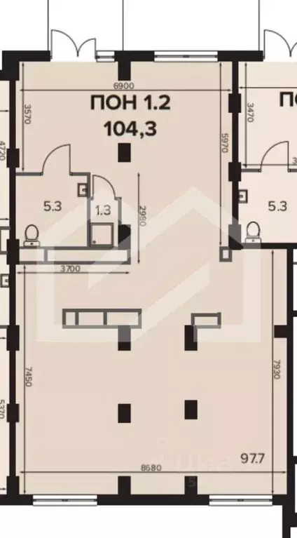 Помещение свободного назначения в Москва Ленинградское ш., 228к4 (104 ... - Фото 2