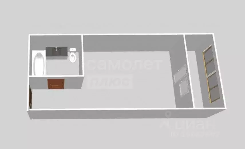 Студия Оренбургская область, Оренбург ул. Автомобилистов, 13 (25.7 м) - Фото 2
