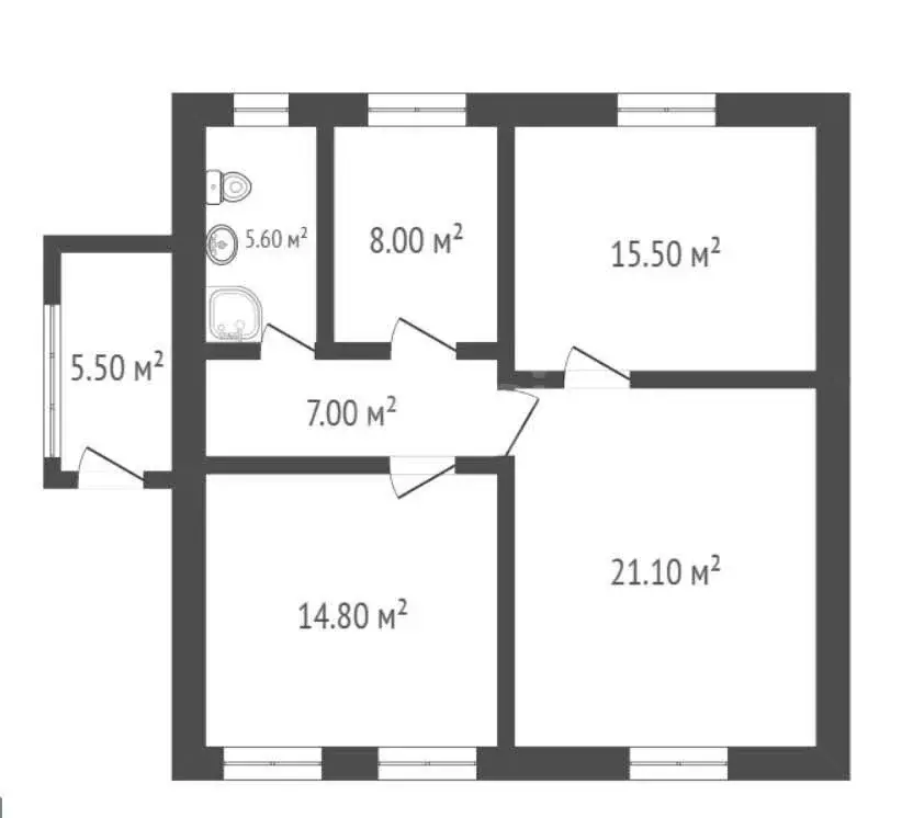 Дом в Поворино, улица Максима Горького (72 м) - Фото 1