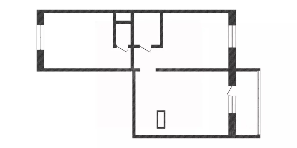 2-к кв. Курганская область, Курган Заозерный жилрайон, 5-й мкр, 35А ... - Фото 2