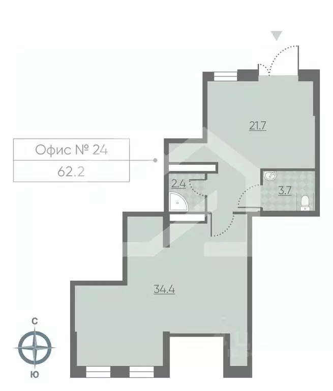 Торговая площадь в Москва 2-й этап тер., Лучи жилой комплекс, к8 (62 ... - Фото 2