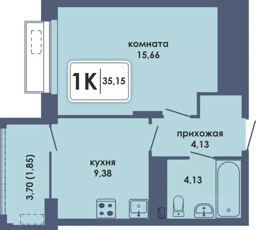 1-к кв. Пермский край, Пермь Камская Долина мкр, Аксиома жилой ... - Фото 0
