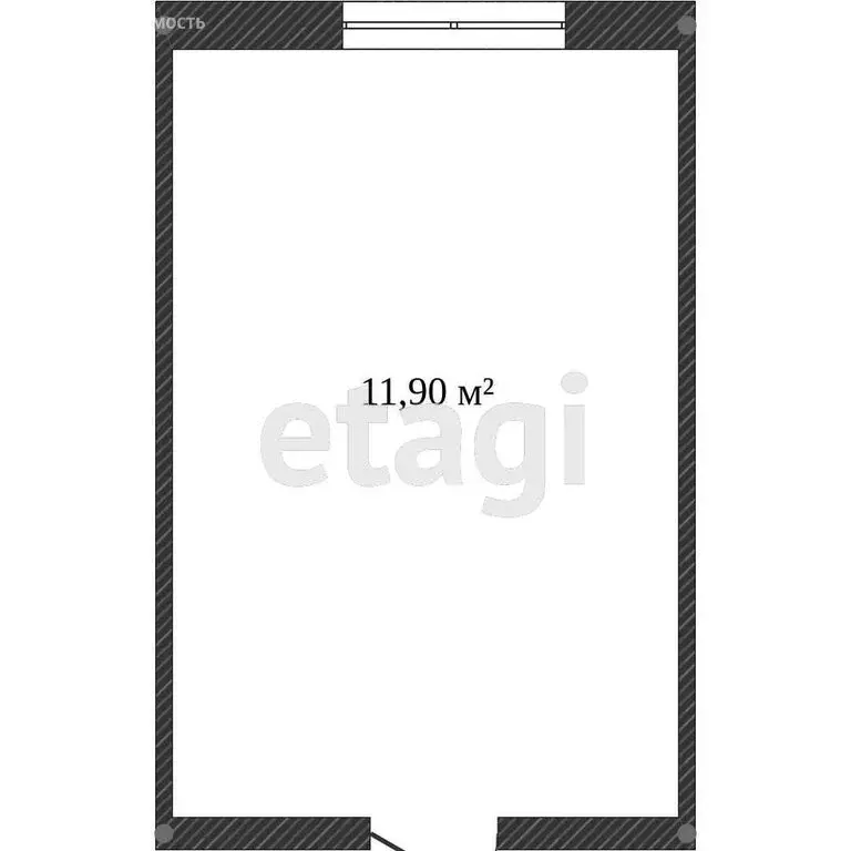 1к в -комнатной квартире (11.9 м) - Фото 1