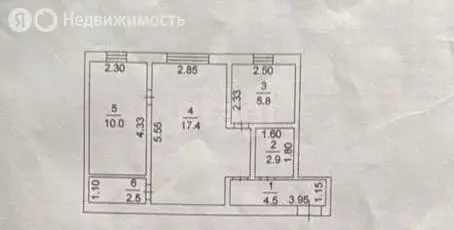 2-комнатная квартира: Кемерово, улица Рукавишникова, 5 (43.1 м) - Фото 0