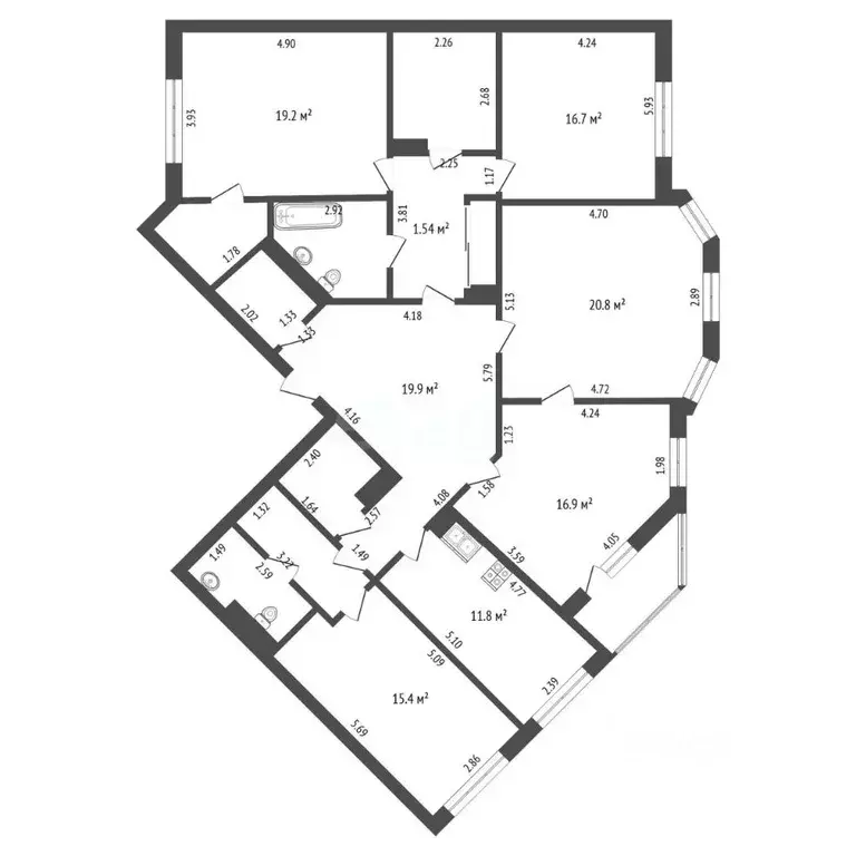 4-к кв. Красноярский край, Норильск Севастопольская ул., 8/3 (165.4 м) - Фото 2