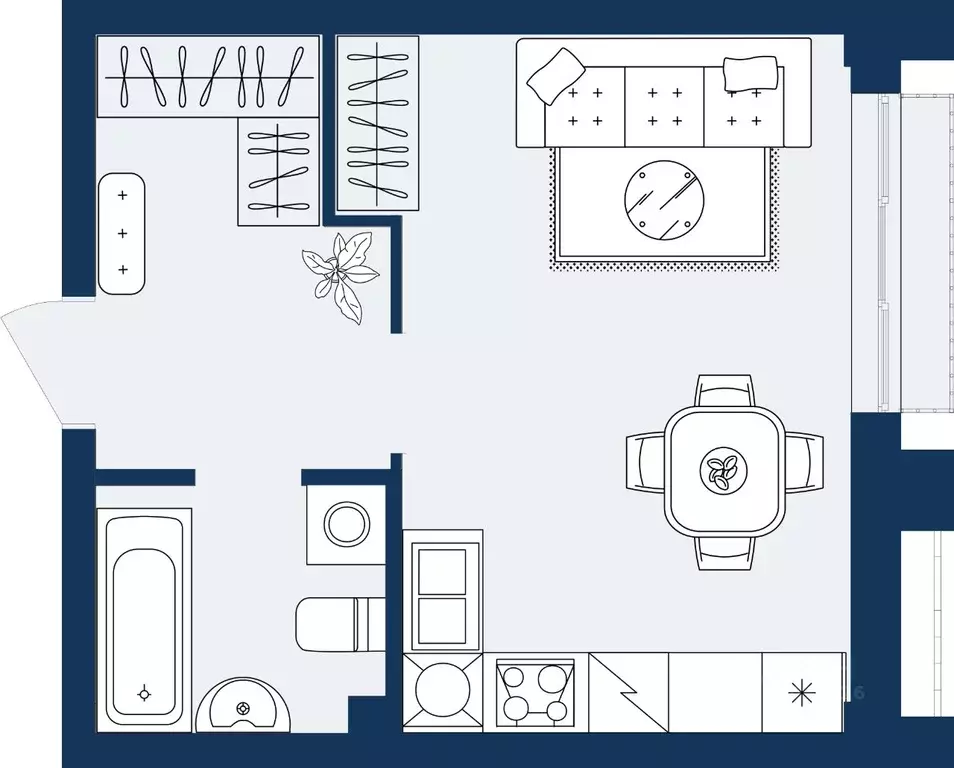 Студия Дагестан, Махачкала Ипподром мкр,  (28.92 м) - Фото 1