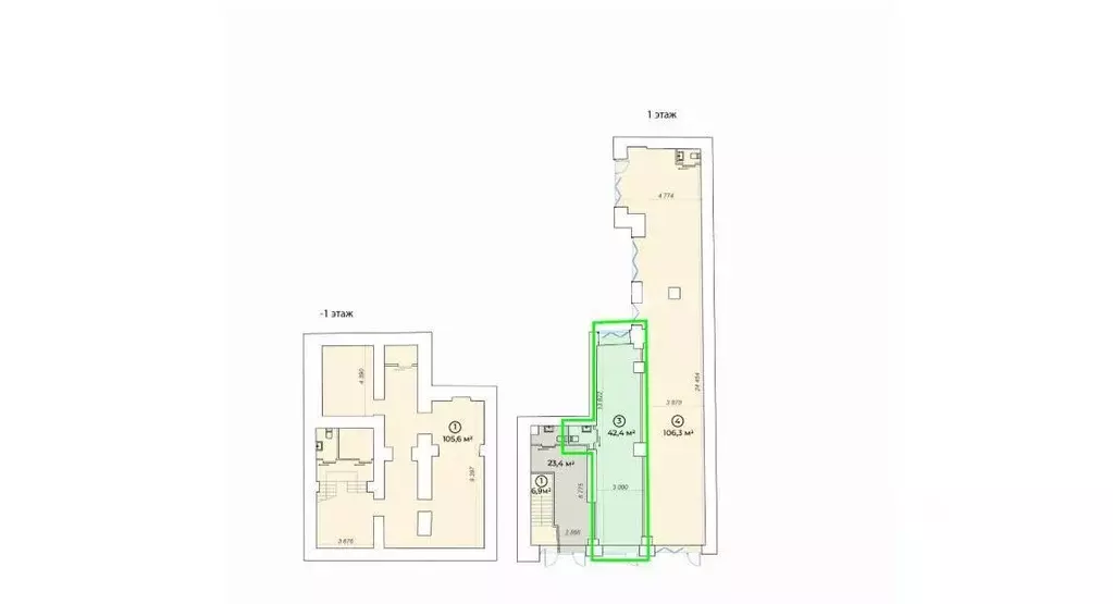 Торговая площадь в Москва ул. Сретенка, 27С7 (42 м) - Фото 2
