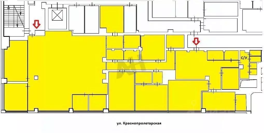 Офис в Москва Краснопролетарская ул., 16С2 (616 м) - Фото 1