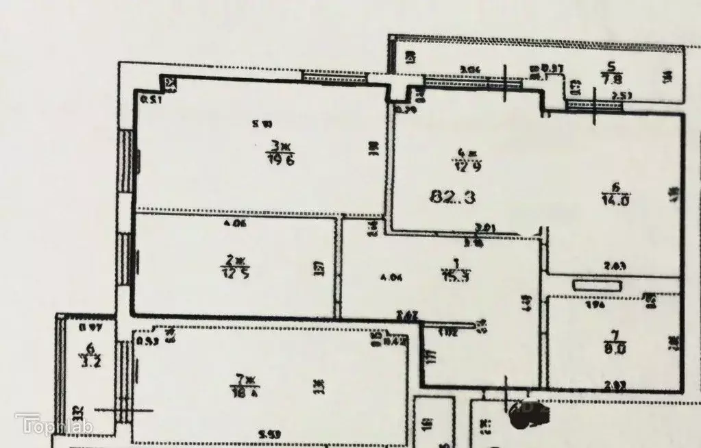 3-к кв. Калининградская область, Калининград ул. Аксакова, 135 (90.0 ... - Фото 1