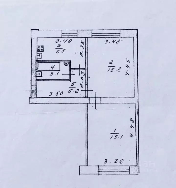 2-к кв. Кировская область, Киров городской округ, пос. Ганино ул. ... - Фото 2