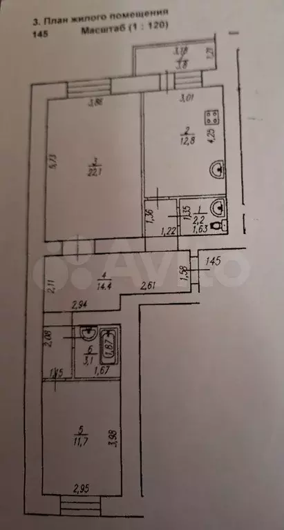 2-к. квартира, 65 м, 2/15 эт. - Фото 0