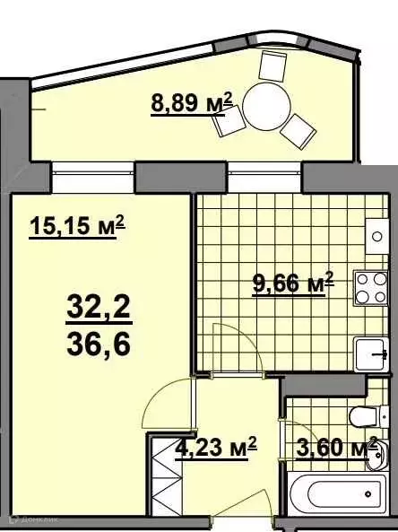 Продаётся 1-к квартира, 41.5 м - Фото 0