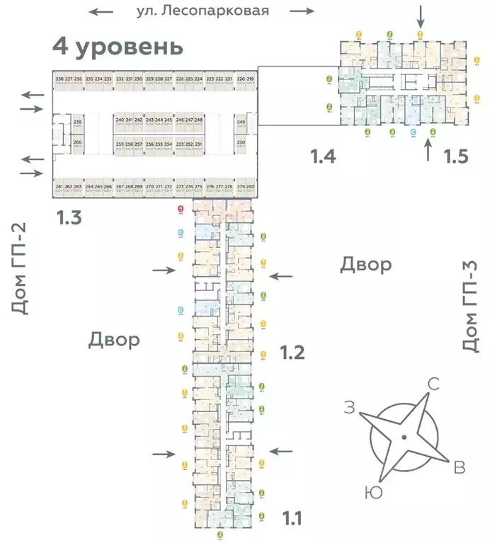 2-к кв. Тюменская область, Тюмень ул. Лесопарковая, 22 (68.7 м) - Фото 1