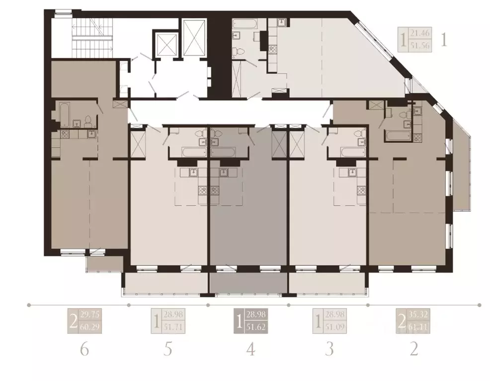 1-к кв. Иркутская область, Иркутск Советская ул., 115/1 (51.62 м) - Фото 2