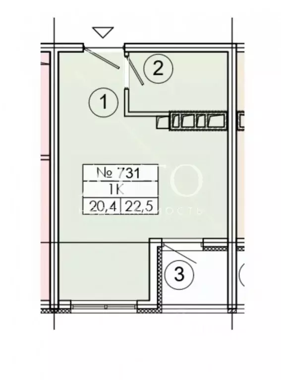 1-к кв. Краснодарский край, Сочи ул. Ленина, 280А (23.0 м) - Фото 0