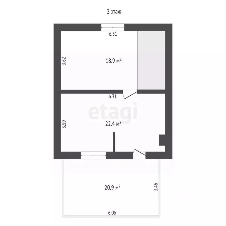 Дом в Калининградская область, Калининград Сад-3 СНТ, ул. Южная, 9 ... - Фото 2