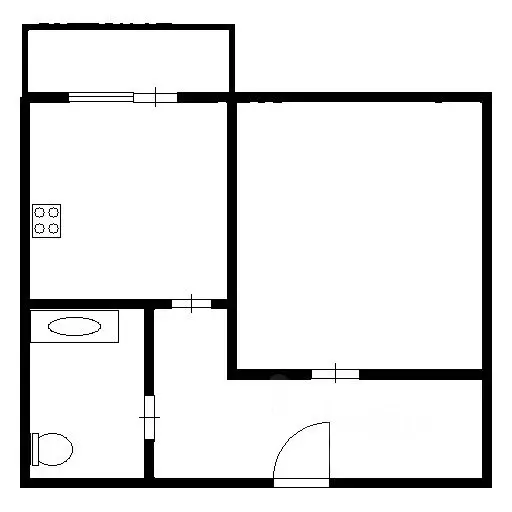 1-к кв. Краснодарский край, Краснодар ул. Имени Калинина, 350/6 (41.0 ... - Фото 2