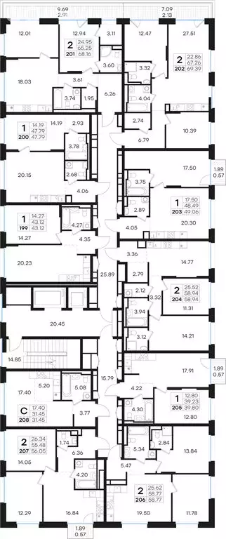 1-комнатная квартира: Нижний Новгород, Нижегородский район (49.06 м) - Фото 1