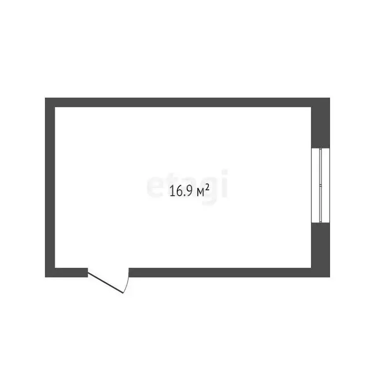 1к в -комнатной квартире (16.9 м) - Фото 1