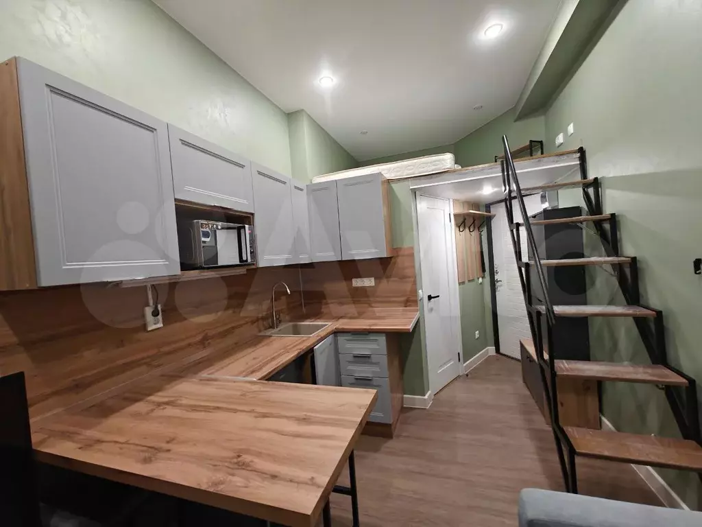 Апартаменты-студия, 18 м, 1/4 эт. - Фото 0