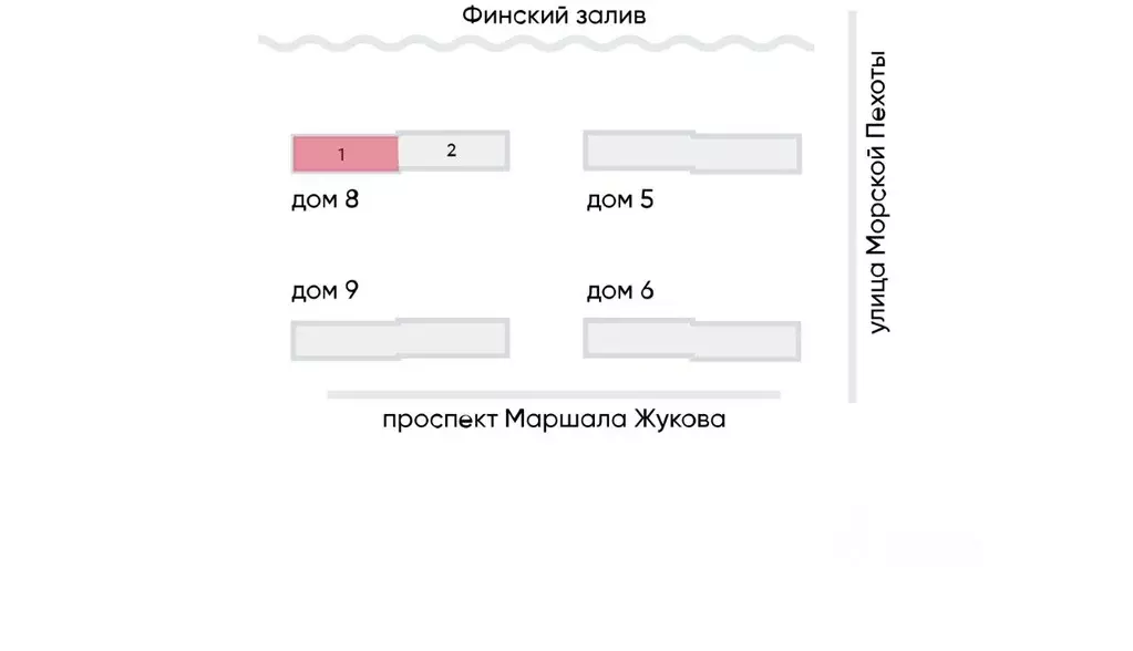 1-к кв. Санкт-Петербург Морская миля жилой комплекс (34.65 м) - Фото 1