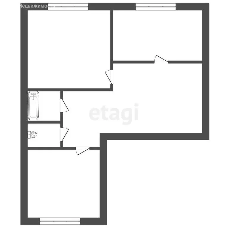 2-комнатная квартира: Троицк, Путевая улица, 18А (52.2 м) - Фото 1