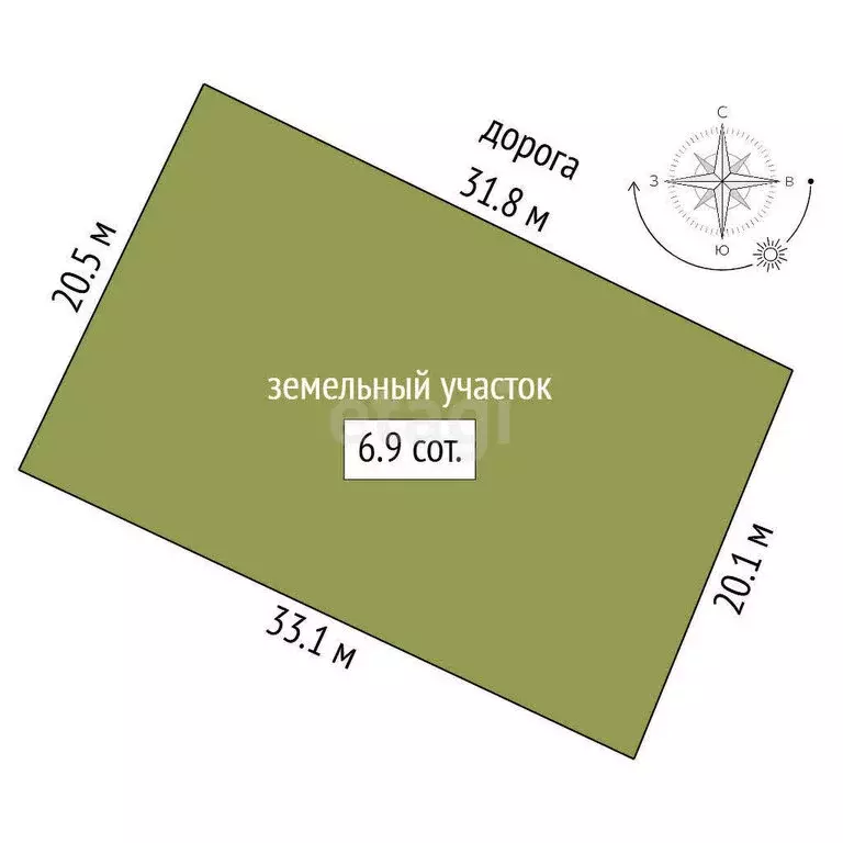 Участок в Ялуторовск, Советская улица (6.9 м) - Фото 1