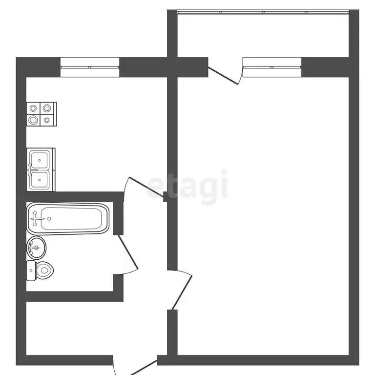 1-комнатная квартира: Елабуга, проспект Мира, 17 (32.3 м) - Фото 1