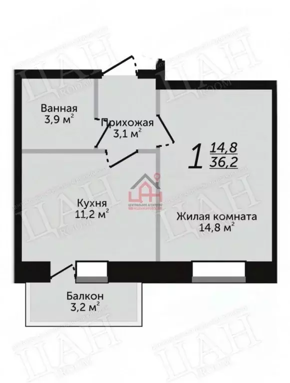 1-к кв. Ставропольский край, Ессентуки Никольская ул., 27/7А (36.2 м) - Фото 0