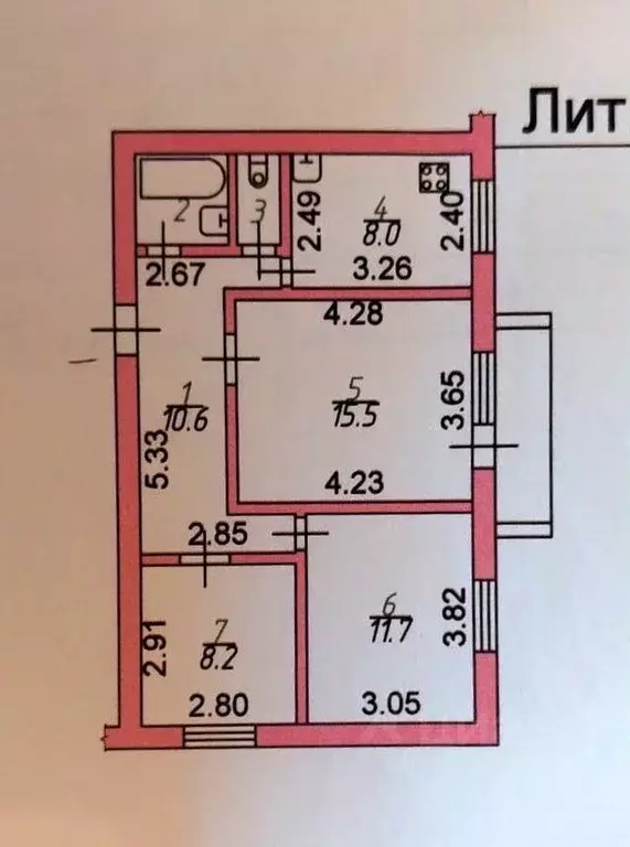 3-к кв. Орловская область, Орел Московское ш., 5 (58.3 м) - Фото 1