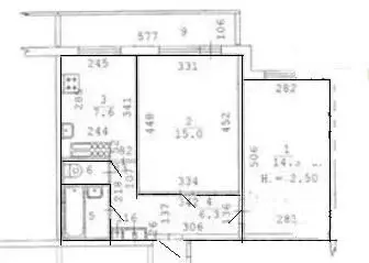 2-к кв. Свердловская область, Екатеринбург ул. 40-летия Октября, 86 ... - Фото 2