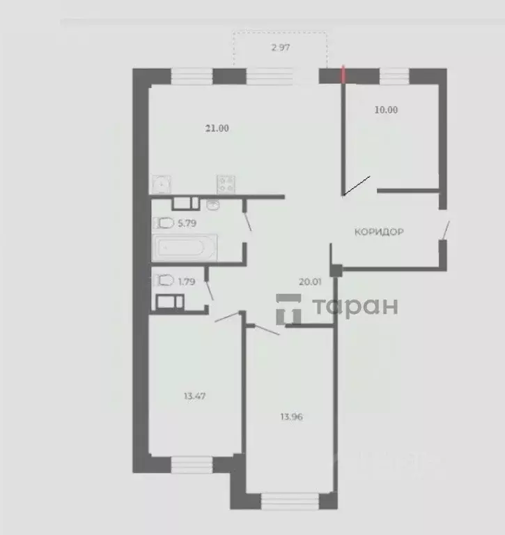 3-к кв. Челябинская область, Челябинский городской округ, пос. ... - Фото 1